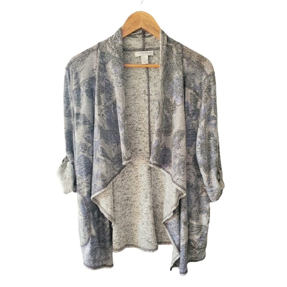 Christopher and Banks Gray Water Fall Jacket Size Medium